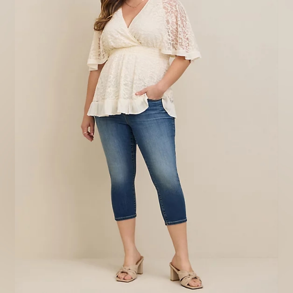 CROP JEGGING SKINNY SUPER SOFT HIGH-RISE JEAN Size 22